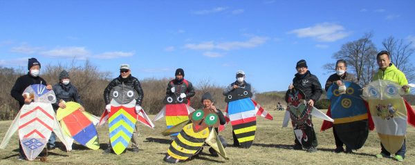 春の凧あげ会　１９日（日）午前１０時からかさだ広場で