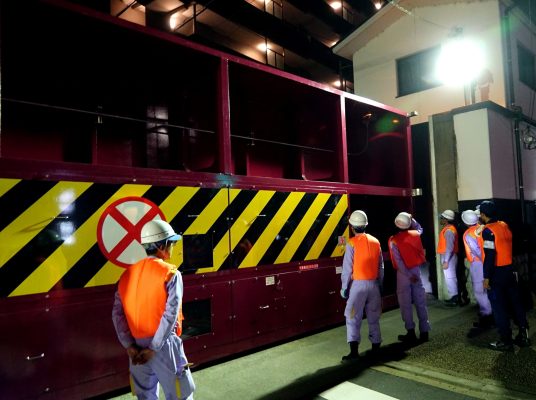 長良川の洪水を防ぐ陸閘の操作訓練！！　岐阜・長良橋