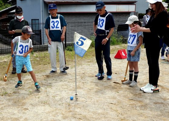 広場オープン記念し グラウンド・ゴルフ大会！！　岐阜・三田洞