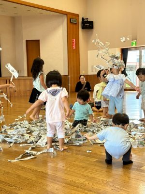 ホリパパサロンで親子のふれあい