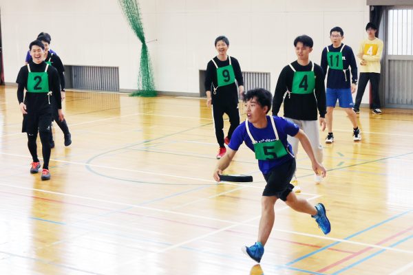 スポーツで交流　常磐校区ドッヂビーゲーム大会