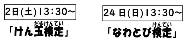 岩野田児童センター　小学生対象　『けん玉検定』